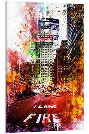 Aluminium print NYC Fire Lane