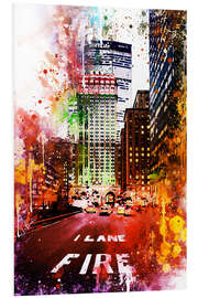 Foam board print NYC Fire Lane