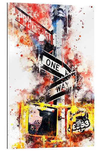 Quadro em plexi-alumínio NYC One Way Street