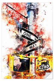 Sisustustarra NYC One Way Street