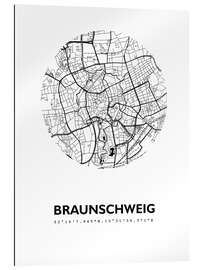 Gallery print City map of Brunswick around