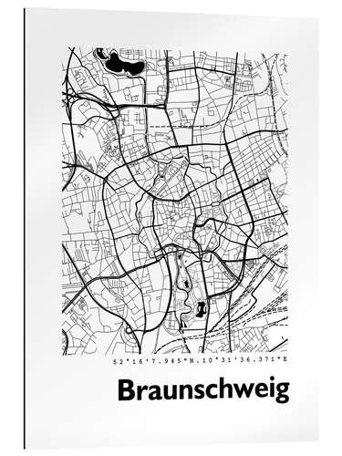 Gallery print City map of Brunswick