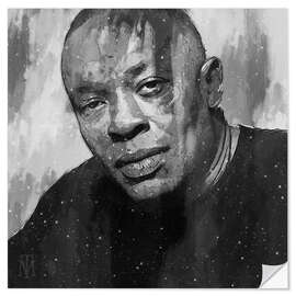 Selvklebende plakat Dr. Dre