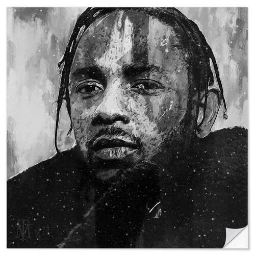 Selvklebende plakat Kendrick Lamar