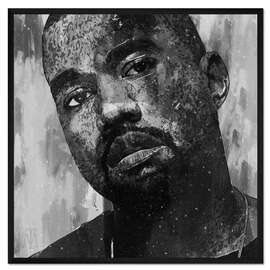 Gerahmter Kunstdruck Kanye West