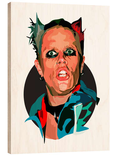 Stampa su legno Keith Flint