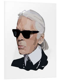 Print på skumplade Karl Lagerfeld