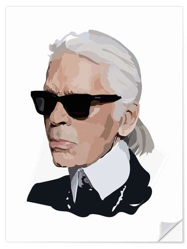 Wandsticker Karl Lagerfeld