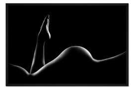 Gerahmter Kunstdruck Weibliche Körperlinine II