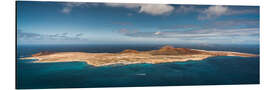 Tableau en aluminium La Graciosa vue du Mirador del Río