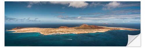 Sticker mural La Graciosa vue du Mirador del Río