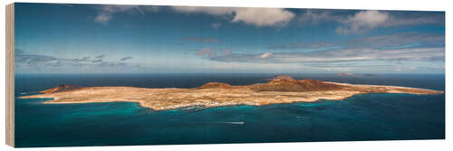 Cuadro de madera La Graciosa - Desde el mirador del Río