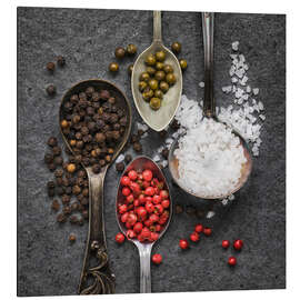 Magnettafel Gewürze in Löffeln