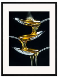 Gerahmter Kunstdruck Löffelkaskade