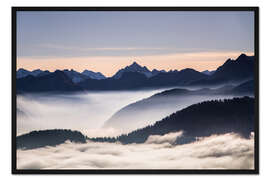Gerahmter Kunstdruck Hochvogel in den Allgäuer Alpen