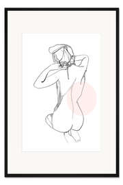 Gerahmter Kunstdruck Weiblicher Akt