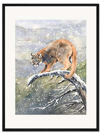 Gerahmter Kunstdruck Puma