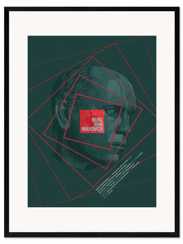 Inramat konsttryck Being John Malkovich