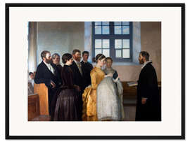 Gerahmter Kunstdruck Eine Taufe