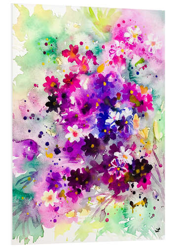 Foam board print Spring flowers