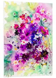 Foam board print Spring flowers