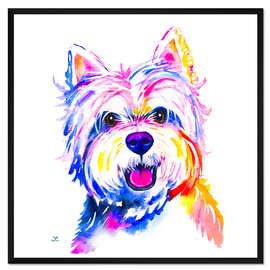Gerahmter Kunstdruck Westie