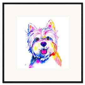 Framed art print Westie