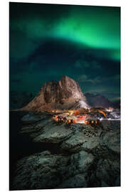 Foam board print Northern lights in Norway