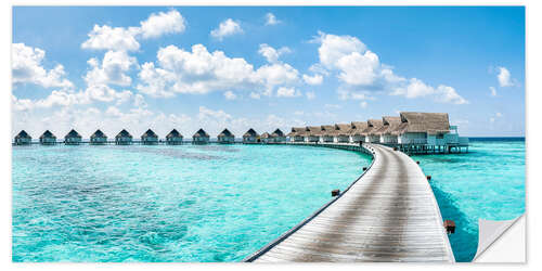 Naklejka na ścianę Luxury resort in the Maldives