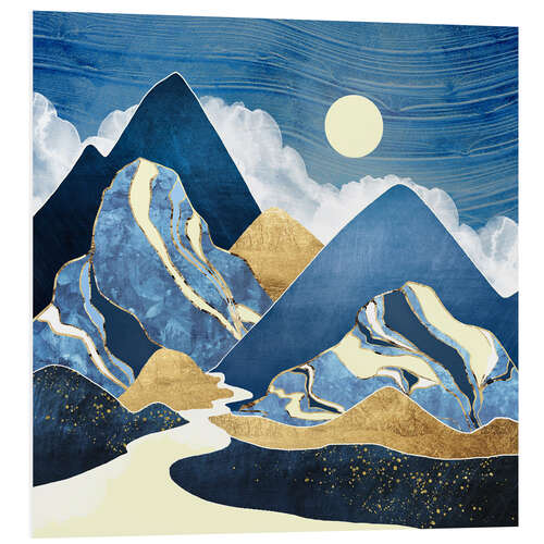 Foam board print Moon River Landscape