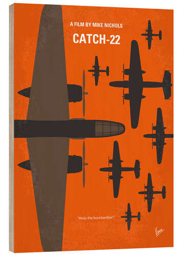 Stampa su legno Catch-22