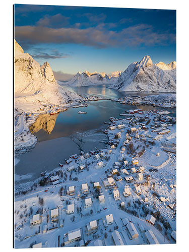 Gallery print Lofoten at sunrise in winter