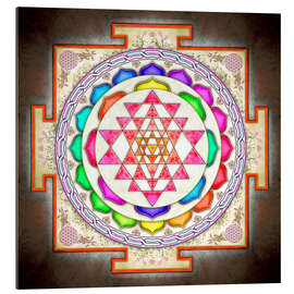 Gallery print Sri Yantra Floral Design