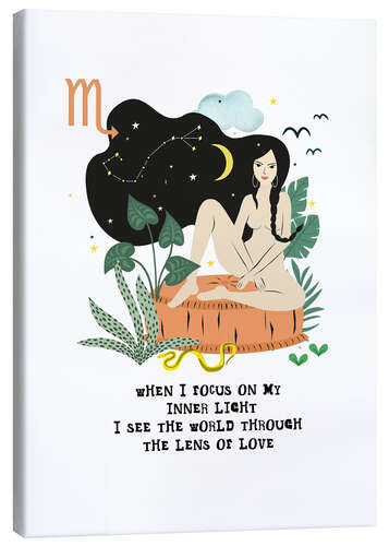 Canvas print Scorpio Zodiac