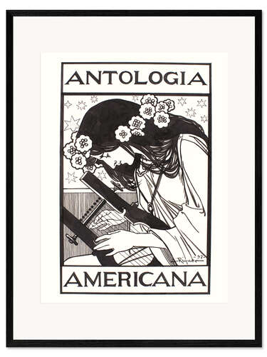 Impression artistique encadrée Antologia Americana