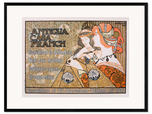 Framed art print Antigua Casa Franch (Former Casa Franch)