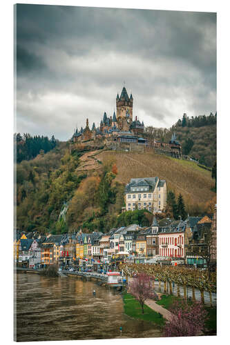 Stampa su vetro acrilico Cochem sulla Mosella