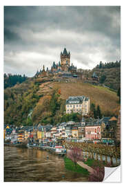 Vinilo para la pared Cochem en el Mosela