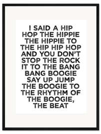 Gerahmter Kunstdruck Rapper's Delight (The Sugarhill Gang) - Michael Tarassow