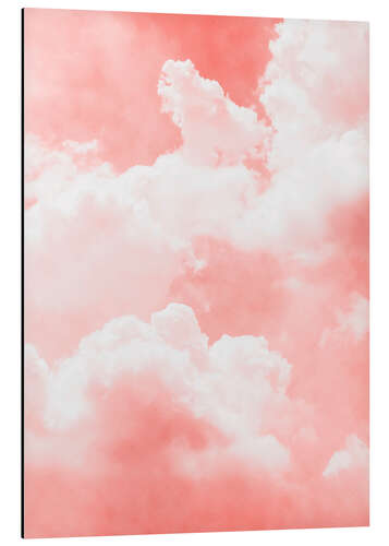 Aluminium print Pink clouds