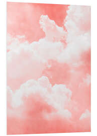 Foam board print Pink clouds