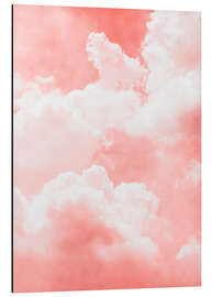 Magnettafel Rosa Wolken