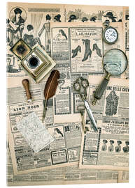 Acrylglasbild Vintage Schreibtisch I