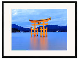 Stampa artistica con cornice Santuario di Itsukushima