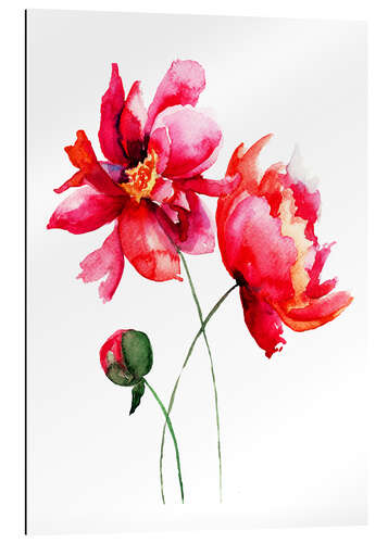 Gallery print Red flowers