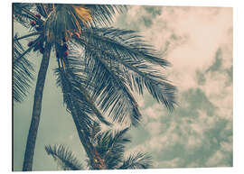 Aluminium print Palm trees in summer