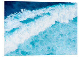 Foam board print Azure waves