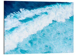 Magnettafel Azurblaue Wellen