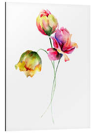 Tableau en aluminium Fleurs estivales