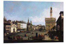 Foam board print The Piazza della Signoria in Florence